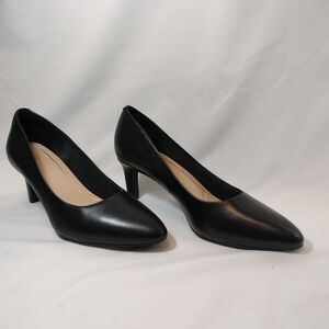 Clarks Calla Rose Black Pumps